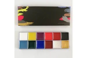 Wholesale 12-Color High Pigment Waterproof Face and Body Paint Set Custom Cosmetics for Parties Safe Body Painting