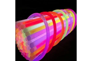 Wholesale 100pcs Pack Glow Stick Neon Party Decorations Favors Glow Dark Light Necklaces Promotional Party Supplies