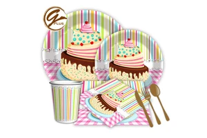 Wholesale Solid Color Paper Birthday Party Favors for Kids-3-Color Printed High Quality Environment-Friendly by GOODS+