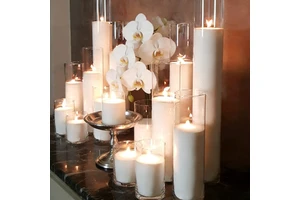 Narrow 10" 60 80cm Tall Round Glass Cylinder Crystal Floor Candle Holder Flower Vase For Wedding Event Centerpiece Decoration