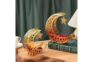New Handmade High Quality Wholesale Half Moon Display Trays for Eid Ramadan Party Supplies 2025 at Wholesale Price From India