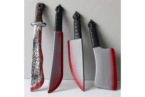 Halloween Decoration Set Party Supplies Props Blood Toy Knife Wholesale Halloween Merchandise