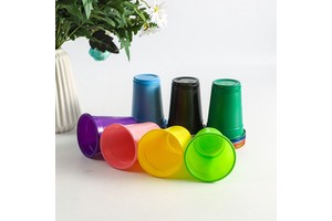 200ml Disposable Plastic Silk Screen Printed 4-Color Eco-Friendly Beer Game Cups 20Pcs Three Equals Wholesale Party Supplies