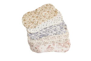 Wholesale Enfant Colored Bib Muslin Animal Burping Cloth Cotton Burp Cloths Custom