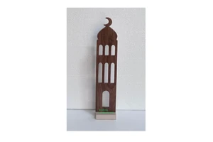 BIG SALE RAMADAN WOOD HANDICRAFT MOSQUE MINARET for DECORATION RAMADAN KAREEM HOME DECOR EID MUBARAK RAMADAN DECORATION SUPPLIES