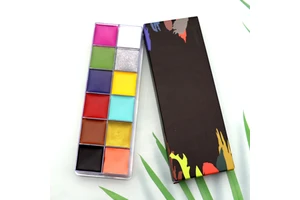 Wholesale Makeup Face and Body Paint Private Label Oil Based Halloween Party 12 Color Face Body Painting