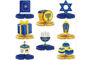 9pcs Ramadan Kareem Paper Honeycomb Ball EID Mubarak Party Table Decor for Home Ramadan Mubarak Muslim Islamic Party Supplies