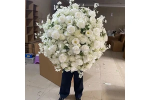 Artificial Flower Ball Centerpieces Wedding Table Floral Arrangement for Reception
