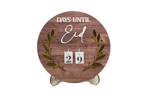 2026 New Design Acrylic Ramadan Advent Calendar Gifts Days Until Eid Countdown Mubarak Decoration 22x23cm Eco-Friendly