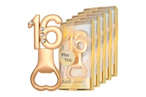Birthday Souvenir Party Favors 16 Years Old Guest Giveaways Creative Gift Box Alloy Opener for Return Present