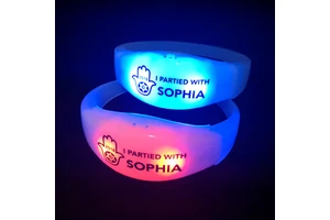 MOQ 100 Pcs CE Certificated Promotional Gifts Wedding Party Supplies Lighting Flashing Music Sound Activated LED Bracelet