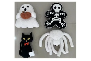 New Design Halloween Spider Custom Soft Plush Decorative Pillow Stuffed Custom Shaped Pillow