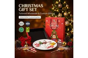 20g Christmas Theme Lollipop With Premium Gift Bag & Box Individually Wrapped Holiday Treats For Retail