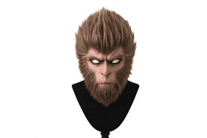 Custom Black Wukong Silicone Mask Full Head / Half Face Cosplay Mask Handmade
