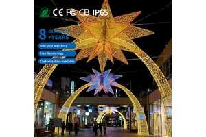 New Year Halloween Thanksgiving 3D LED Lighting IP65 Street Arch Outdoor Motif Tunnel Lights Christmas Decoration For Landscape