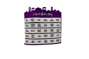 Ourwarm Custom Ramadan Decorations Party Supplies Felt 30 Day Advent Countdown Eid Mubarak Calendar