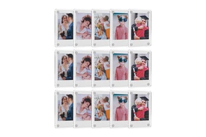 Acrylic Magnetic Frame for Polaroid Film Display Double-Sided Photo Clip Refrigerator Magnet Photo Frame Customizable