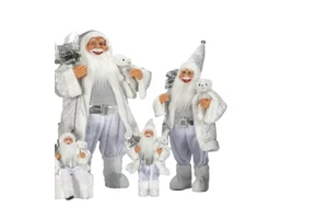 80cm Custom Christmas Plush Santa Claus Navidad Ornaments Doll Toys Holiday Ornamental Decor Party Supplier Gifts Festival Xmas