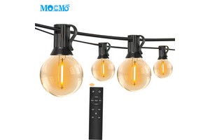 Sale LED Light Strings G40 Bulbs Christmas Holiday Lighting Waterproof Garden Party Decoration Outdoor String Lights