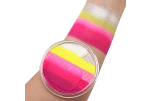 GP Professional Natural Plant-Based 30g Double-Color Face Body Paint Rainbow Split Paint Safe for Teens Adults Halloween Cosplay