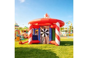 3 in 1 Festival Inflatable Toss Game Party Rental Equipment for Events-Interactive Carnival Combined Games
