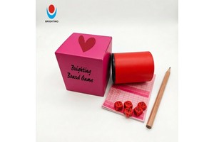Shaker Scorecard Bar Game Set Portable Luxury Custom Logo Dice&Dice Cup Game Set for Weddings or Birthdays Board Game