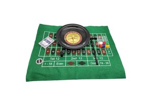 Plastic Roulette Wheel Game Set Roulette Set Accessories Multi Shot Poker Roulette Drinking Board Game for Party