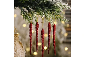 Christmas Ornament Simulation Ice Pendant Christmas Supplies Tree Hanging Ornaments Magic Wand Hangings Decorations