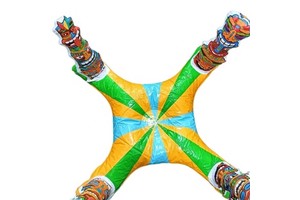 AGS PVC Inflatable Toss Game Set for 5-7 Year Old Kids Indoor&Outdoor Parent-Child Party Toy