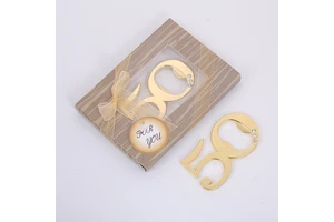 Wedding Anniversary 50 Years Party Favors Souvenir Birthday Present Creative Gift Bottle Opener for Guest Giveaway