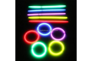 Promotional Gifts Custom Glow Bracelets Waterproof Plastic 8inch Party Favor Easter Glow Stick Decoration