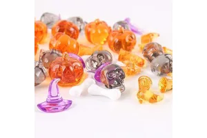 Wholesale Halloween Supplies Halloween Skeleton Shape Acrylic Gem Rocks for Halloween Decoration
