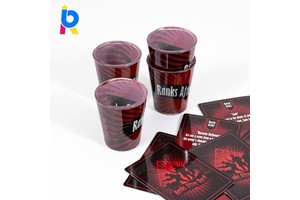 Premium Custom Party Interactive Game Set with Cards and Shot Glasses OEM ODM for Friends Game Nights and Events