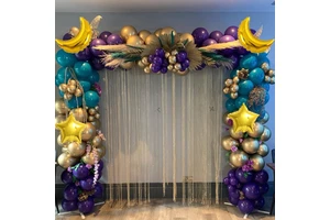 Hot Sale MIQI Brand Foil Latex Ramadan Eid Mubarak Balloons Decoration Party Supplies Balloon Arch Kit Set Celebrating Custom