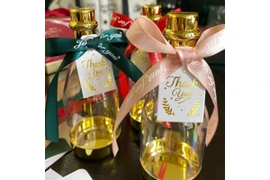 Personality Plastic DIY Champagne Bottle Birthday Wedding Party Party Favor Containers Children's Candy Gift