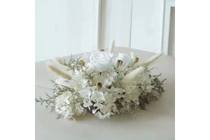 Wholesale White Preserved Flowers Roses Ball Wedding Centerpieces Table Floral Arrangements Flowers for Wedding Decoration