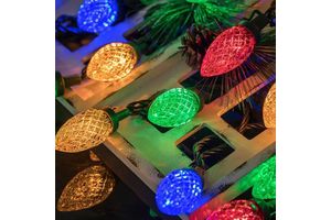 Christmas Fairy Twinkle LED String Lights IP65 Waterproof 8 Modes Timer Indoor/Outdoor Wedding Party Decoration (Multicolor)