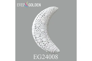 EVER GOLDEN Happy Ramadan Islamic Moon Crescent Mubarak Festivals Party Decoration Supplies 30CM Cotton Hanging Streamer