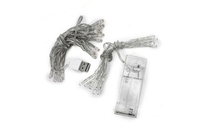 USB Plug/2AA Battery Box Colorful LED Waterproof Light String 2m 20LEDs Christmas Party New Year Lighting Decoration Fairy Lamps