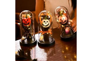 New Halloween Gift Pumpkin Bouquet Decoration, Halloween Pumpkin Bouquet Decoration for Home, Party and Friends Gift