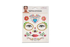 Wholesale Eco-friendly Artistic Patterned Paper Tattoo Stickers Embellishing Themed Event Outfits Cosplay Decor Temporary Face