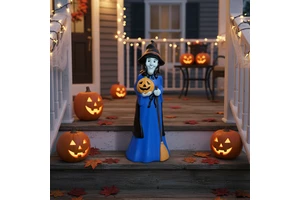 Wacky Witch Decorations with Light