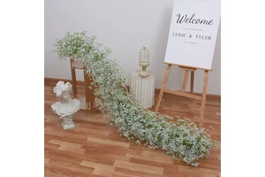 H-278 Artificial Flower Runner Wedding Decoration Table Centerpieces Wedding Arrangement Artificial FlowerTable Runner
