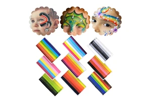 CE Certified Professional Multi-Color Split Cake Face Painting Water-Based Non-Toxic Body Paint for Kids & Parties Halloween