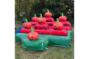 Exciting Inflatable Sports Game Inflatable Ring Toss Pumpkin Shape Inflatable Circle Throwing Games for Halloween Party