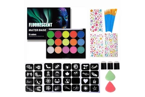 Wedding Party Face Body Painting Kit Elegant Designs Glitter Gems for Bridal Shower Bachelor Party Face and Body Painting