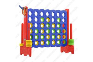 Commercial Giant Connect 4 Game Set Jumbo 4-in-a-Row Floor Stand for Outdoor Carnival Pub Team Building Events Party Supplies