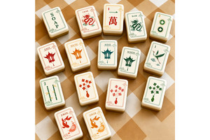 Luxury Acrylic American Mahjong Set 160 Durable Tiles clear Markings Complete Party Game Supplies Family