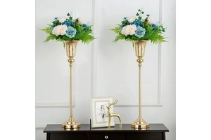 High Quality Cross-Border Wedding Ceremony Party Flower Arrangement Decorative Metal Centerpieces Table Decorations