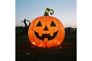 Handmade Silk Chinese Lantern Festival Decoration Pumpkin Lantern Waterproof Durable Halloween Decoration Festive Party Supplies